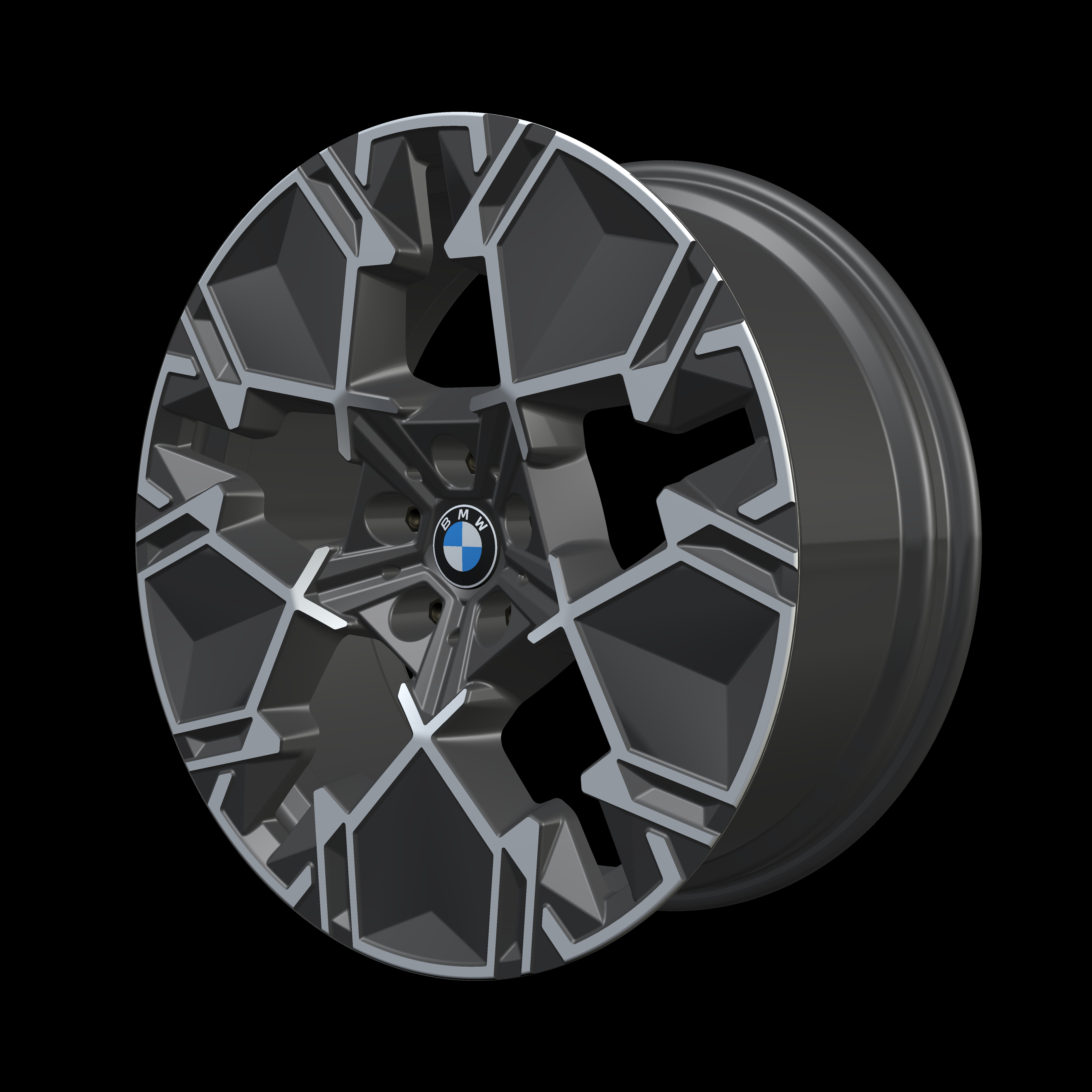 BMW Production Wheel — Bold cross-spoke design